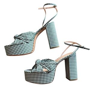 LOEFFLER RANDALL size 10 “Roz Knot Platform Sandal” high heel sandal